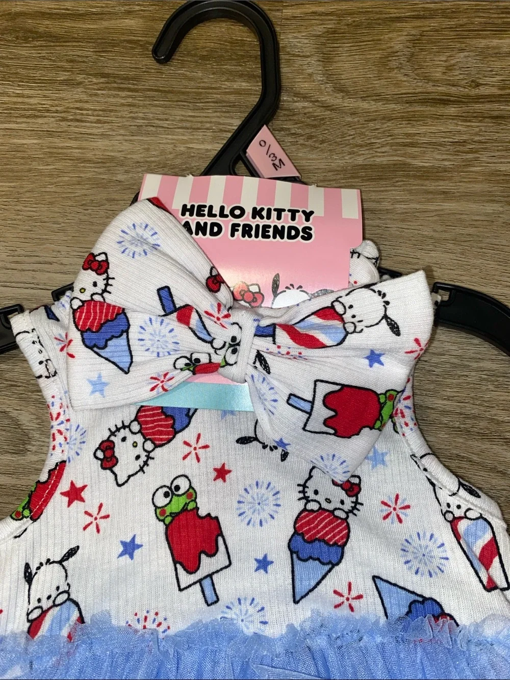 Hello Kitty Light Blue Tulle Tutu Romper